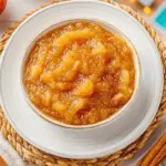 Homemade stovetop apple sauce cooked with fresh apples